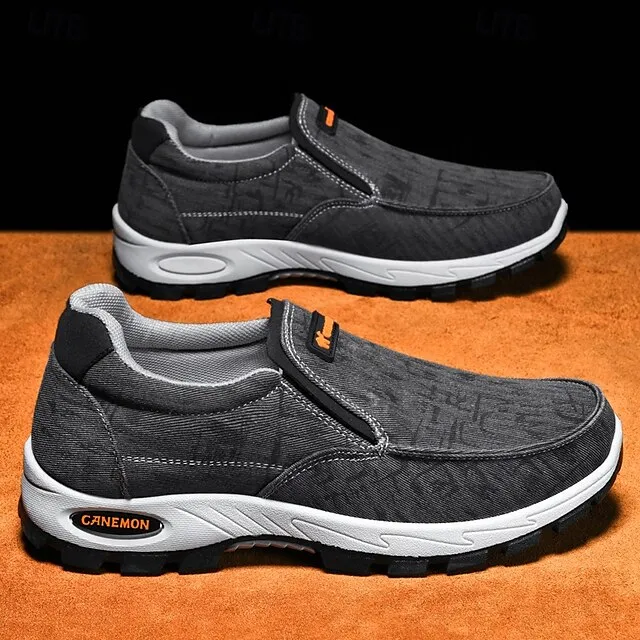 🔥Last Day Promotion 70% OFF 🎁 Men's Gray Slip-On Casual Outdoor Shoes - Breathable Non-Slip Lightweight Footwear