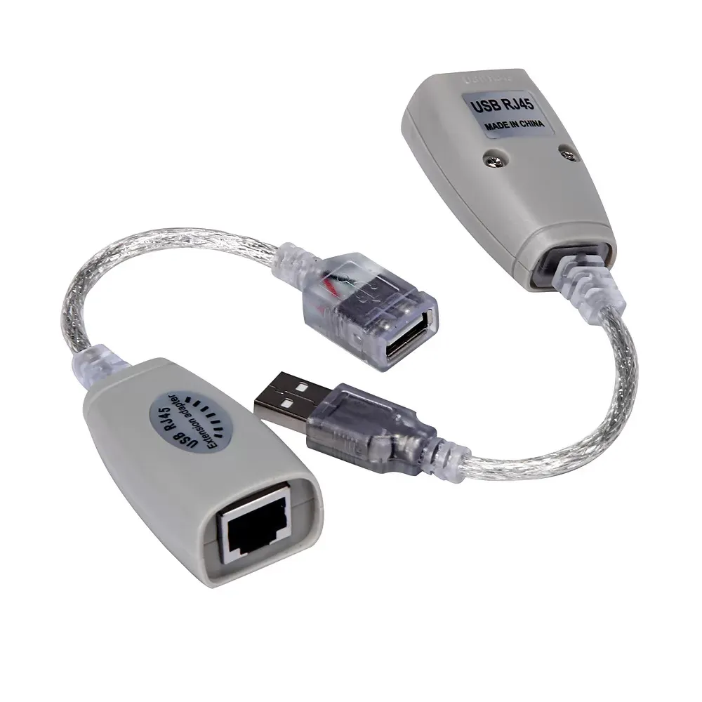 USB Extension Extender Adapter Up To 150ft Using CAT5 RJ45 LAN Cable dropshipping