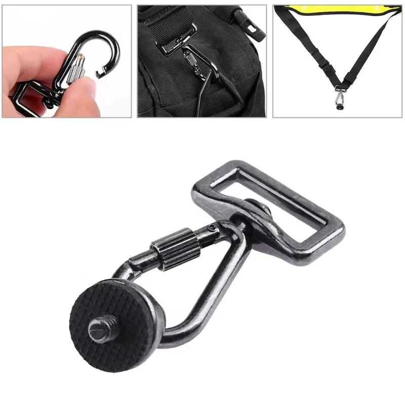 Metal Quick ReleaseTrigger Snap Hook Ring Carabiner Screw Lock DSLR Camera Strap Buckle Hook For Camera Bag