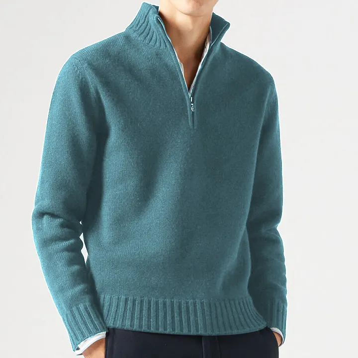 Men's Lapel Knitted Cashmere Sweater Cardigan