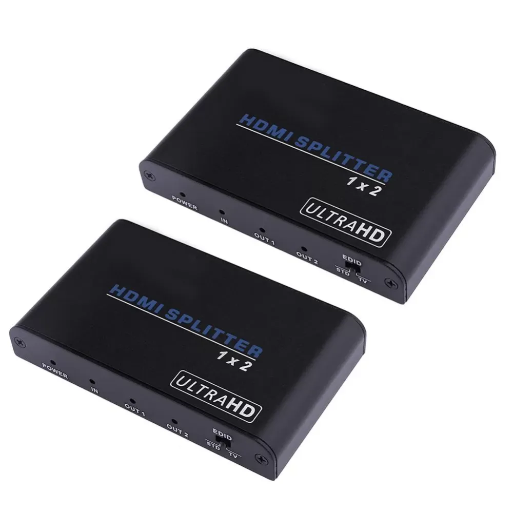 Hdmi Splitter 2.0 Distributor One in Two out Frequency Divider Computer Splitter Video Switcher Supporting up-to-Date Function