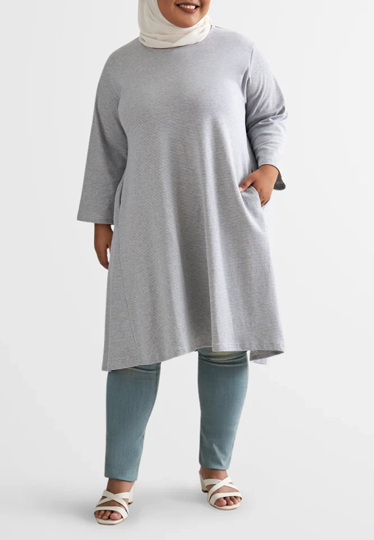 Crew Neck Comfortable Dress