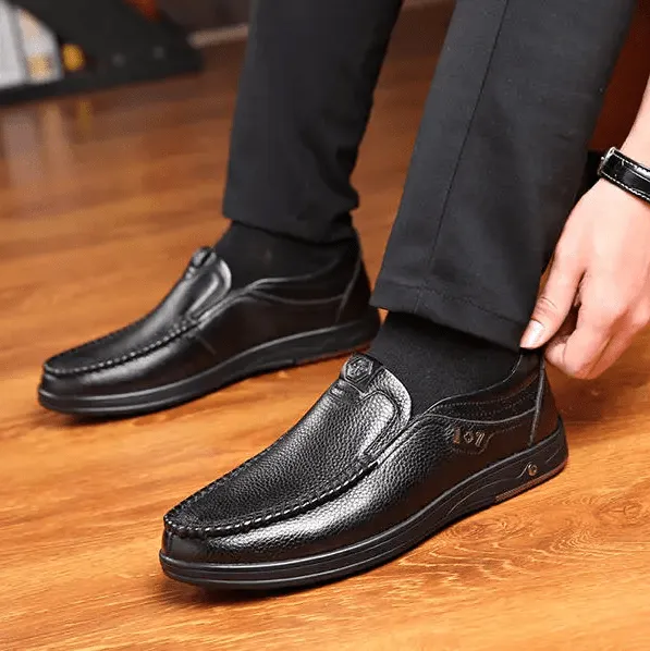 ⏰Promotion - 50% OFF🔥Men's Genuine Leather Soft Insole Casual Business Slip On Loafers