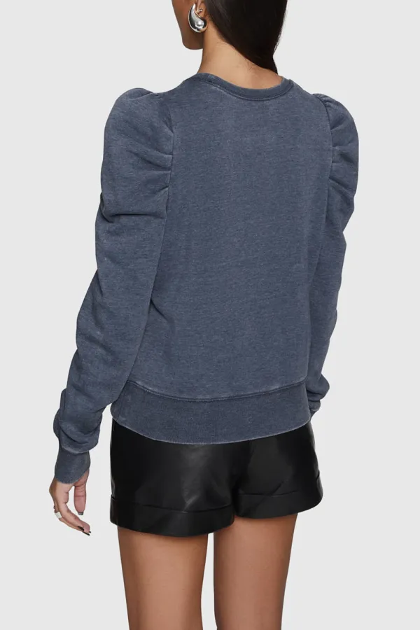 Indigo Acid Wash Sweatshirt