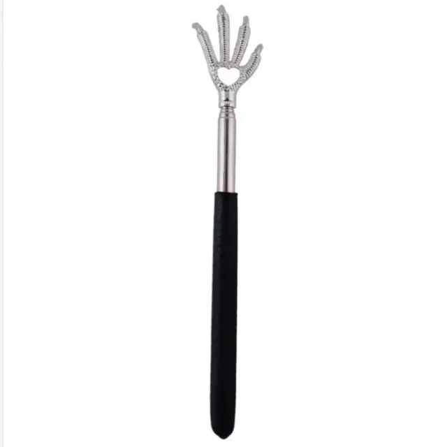 Adjustable Convenient Black Eagle Claw Telescopic Ultimate Stainless Steel Massager Back Scratcher Gift Color send in random