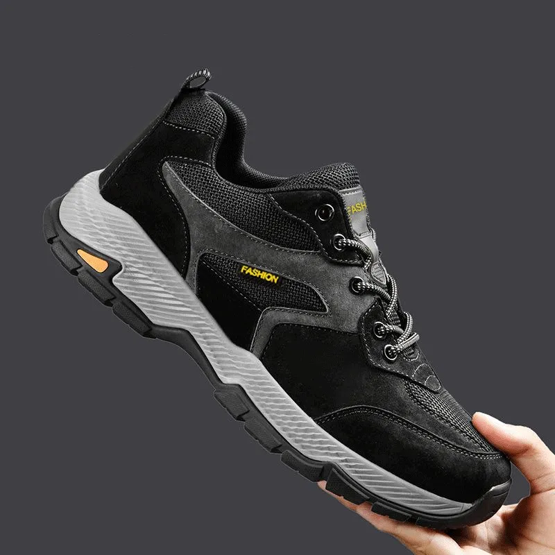 🔥Last Day Promotion 70% OFF 🎁 Men's Casual Leather Good Arch Support & Non-slip Outdoor Breathable Walking Shoes - 2052