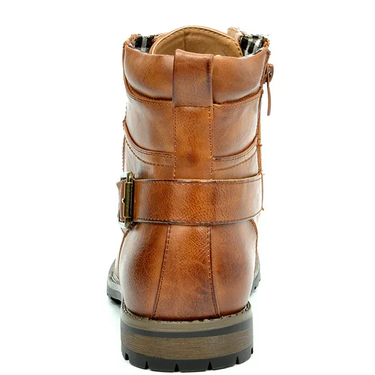 Men's Fashionable And Comfortable Genuine Leather Motorcycle Boots--Suitable for prolonged standing and walking