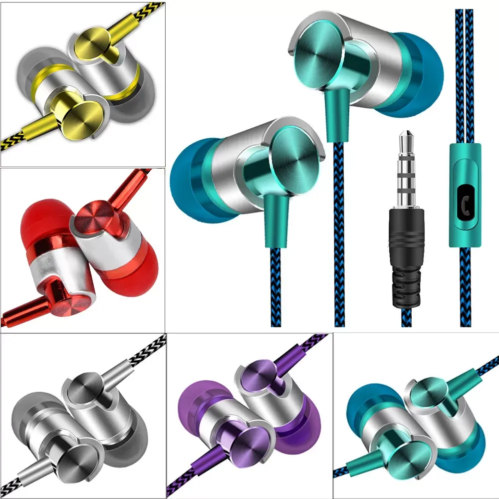 3.5mm Stereo Earbuds Earphone With Mic For Cell Phone dropship dec10