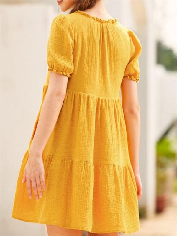 Sunshine Serenade Babydoll Dress