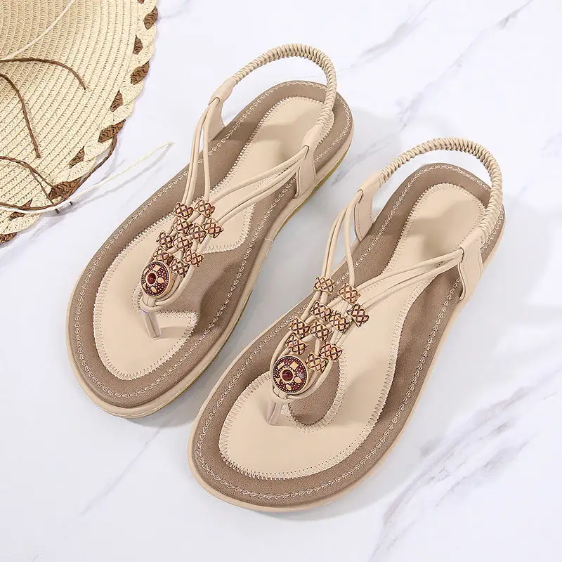 Cilool Bohemia Women Ladies Fashion Flat Sandals