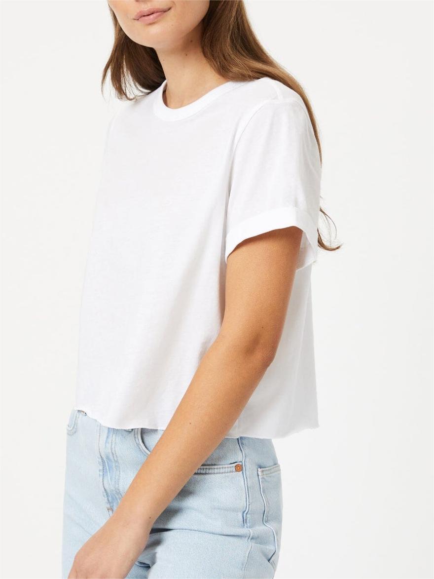 Cropped White T-Shirt