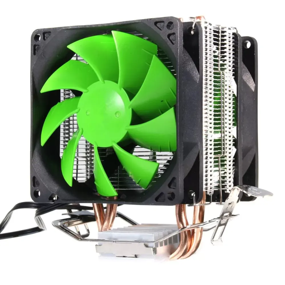 Dual Copper Pipes Dual Fans Hydraulic CPU Cooler Heatpipe Fans Heatsink for For intel Socket LGA2011 LGA1366 AMD AM3+