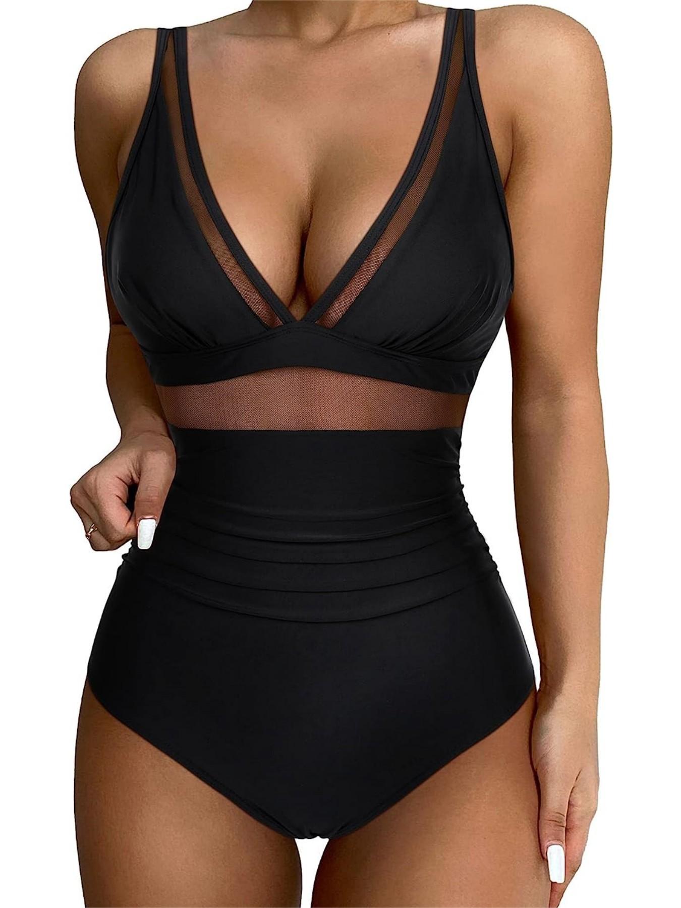 Women's one-piece backless bikini swimsuit