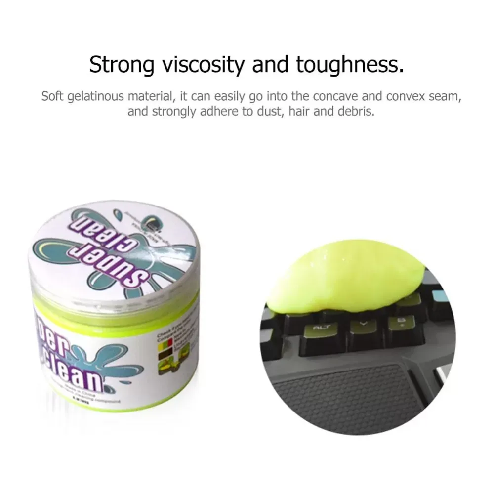 Dust Cleaner Compound Super Clean Slimy Gel Wiper for Phone Laptop Keyboard,Soft adhesive material is easy to store