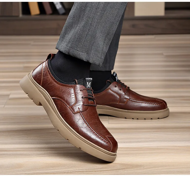 Men's Casual Hand Stitching Leather Arch Support Shoes（Buy 2 For Free Shipping）