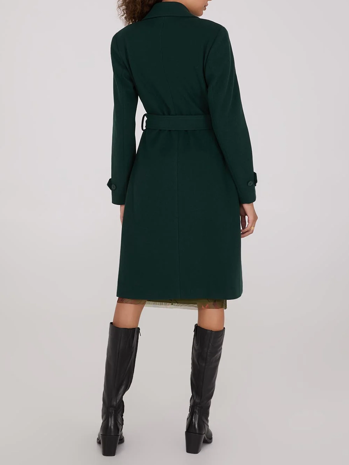 Faux Wool Wrap Coat