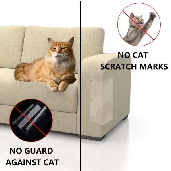 2Pcs Couch guard Pet Cat Scratching claw protector Guard Mat Cats Scratching Post Furniture Sofa Claw Protector Pads For sofa