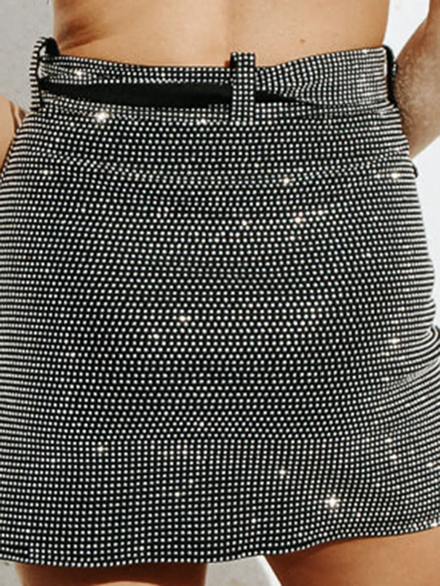 Glam Rhinestone Skirt