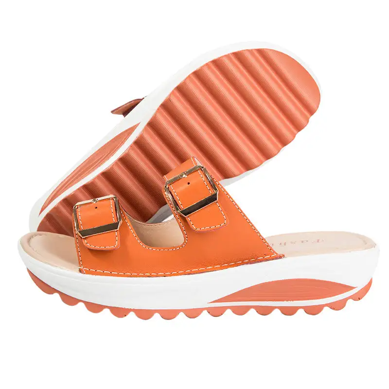 Cilool Summer Women Wedge Open Toe Sandals