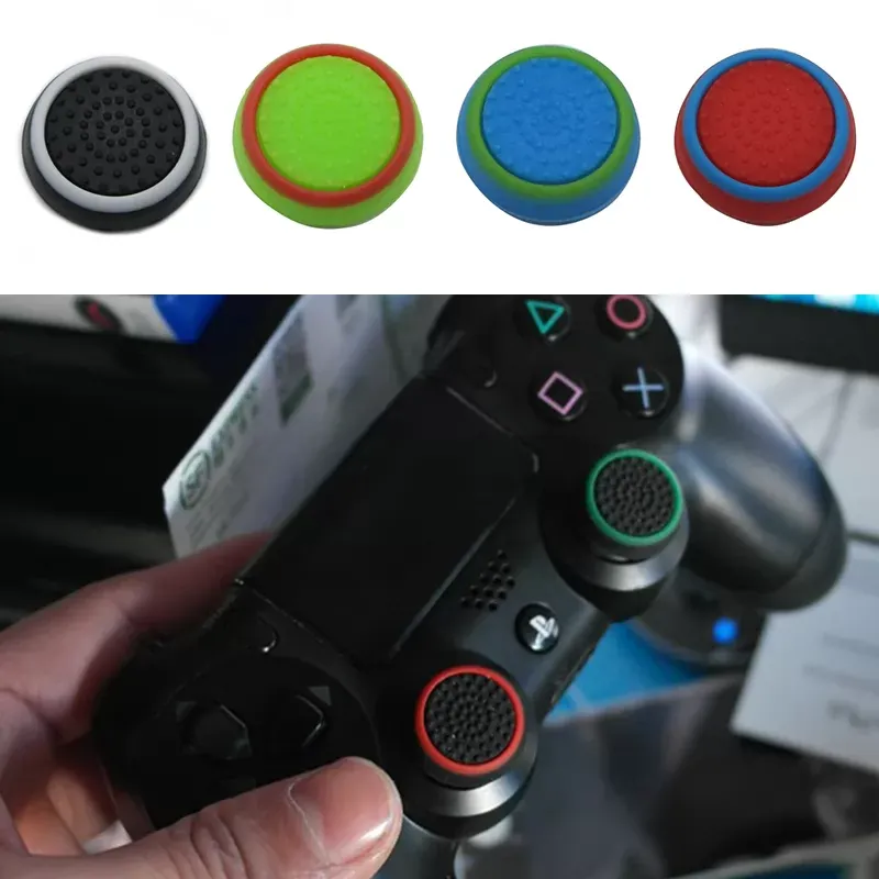 Joystick Cap Thumb Bar For PS3 PS4 XBOX ONE 360 Luminous Rocker Cap Luminous Mushroom Head Two-color Handle Silicone Cap