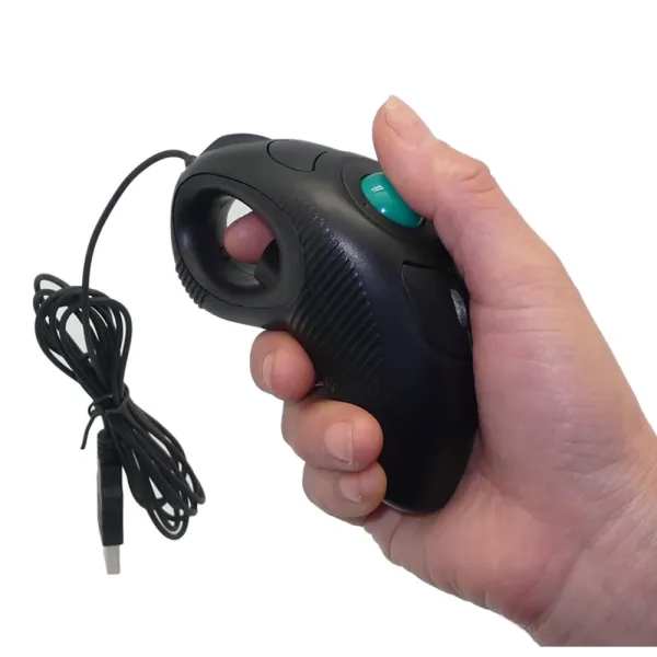 2.4GHz wired USB handheld mouse finger using optical track ball Low Noise Desktop Office Entertainment Laptop Silent Keys