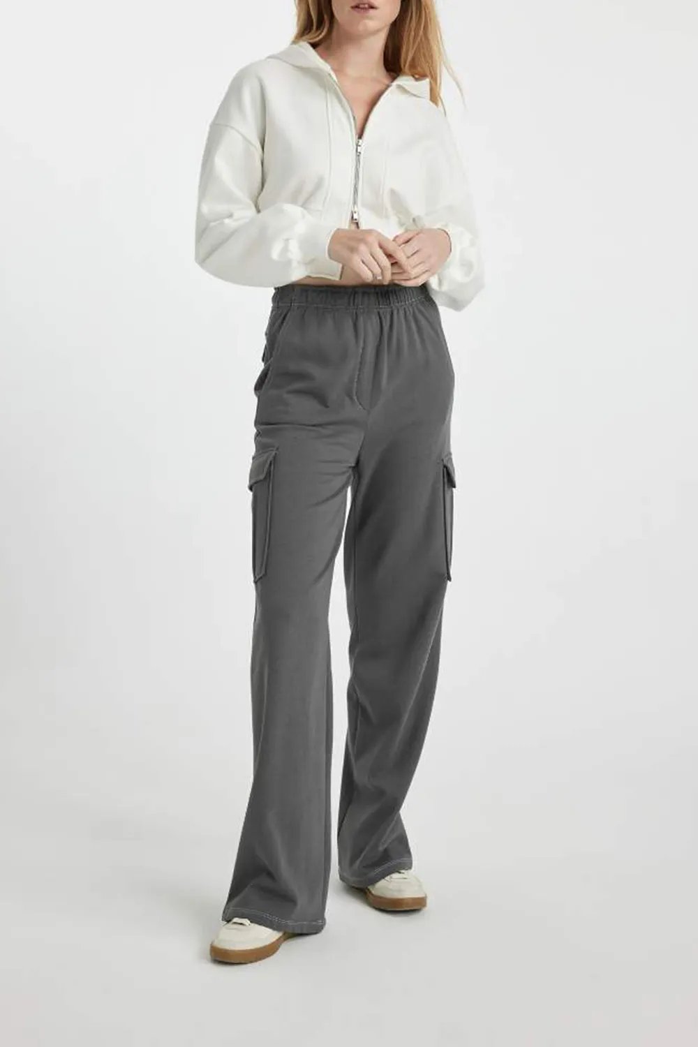 Cargo Jogger Thick Fabric Trousers