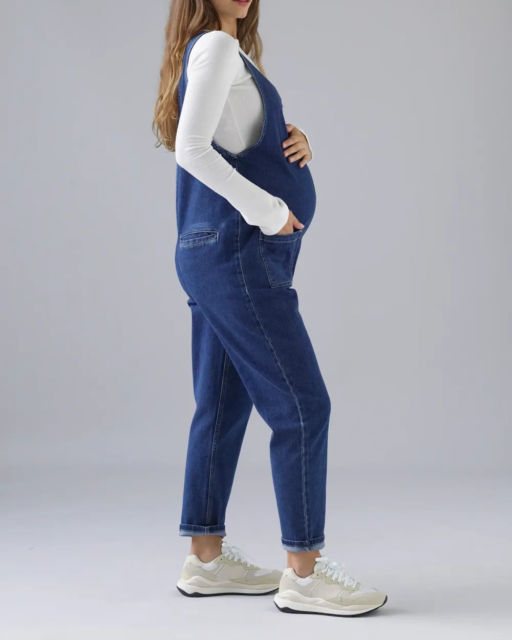 MID BLUE DENIM JUMPSUIT