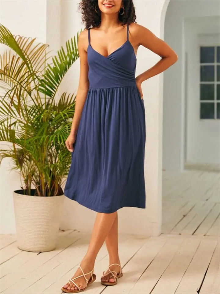 Surplice and Demand Midi dress