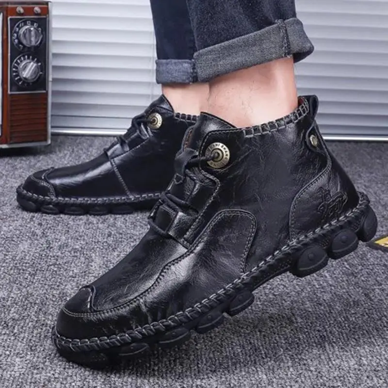 Men's Hand Stitching Casual Large Size Boots