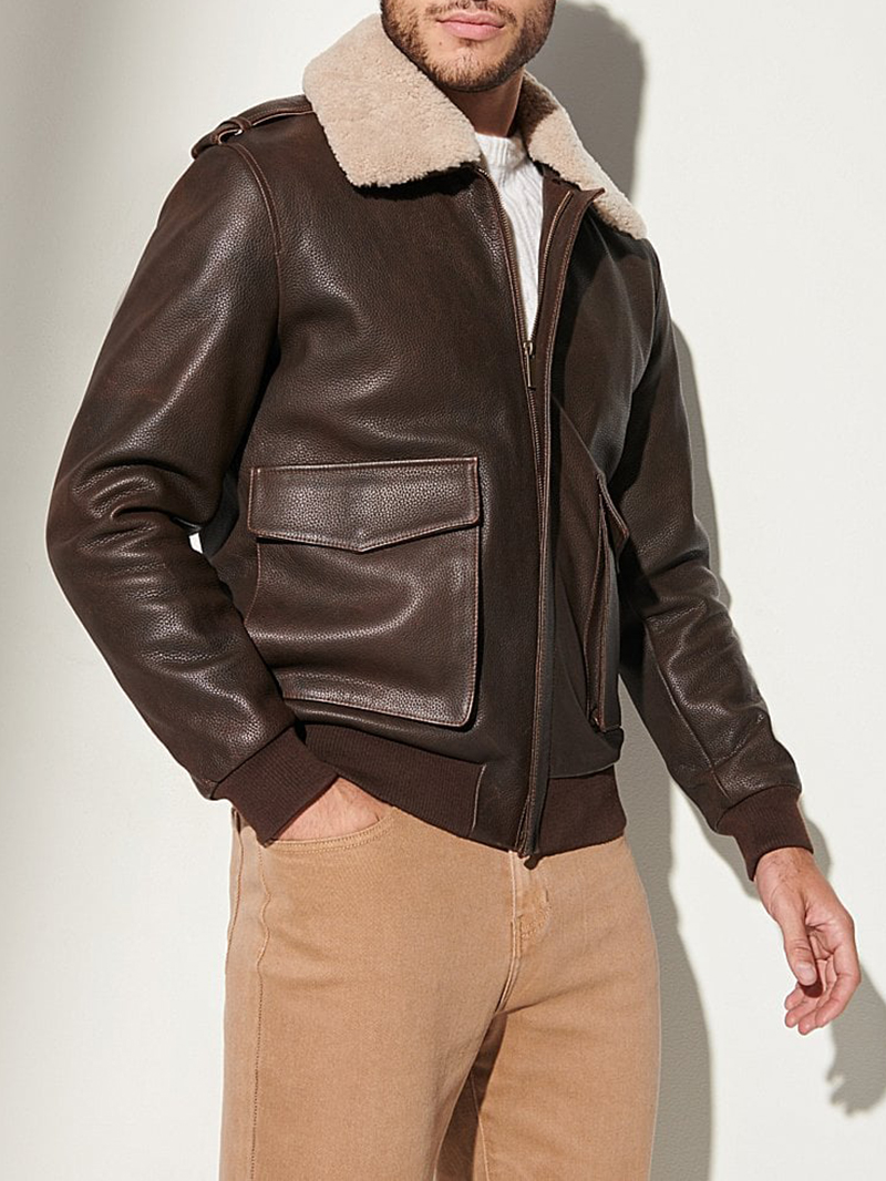 Leather A-2 Bomber Jacket