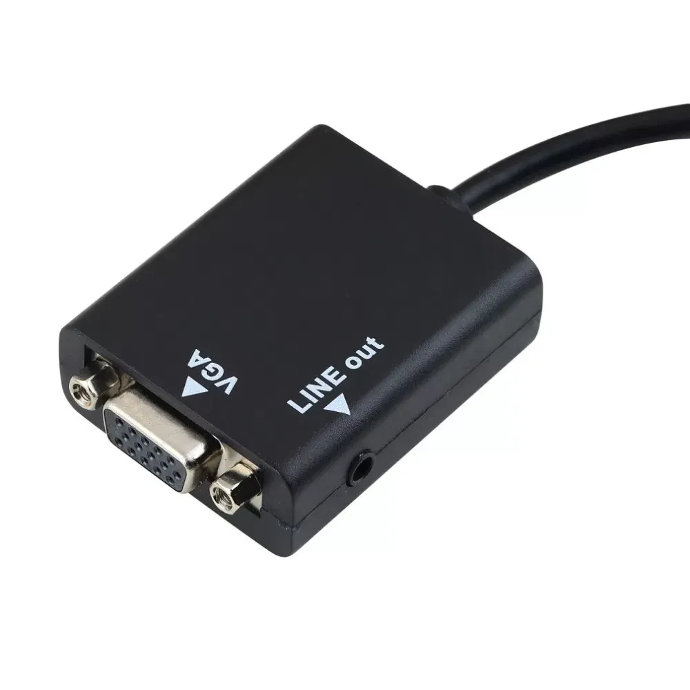 HDMI Male to VGA Female & Audio HDMI Video Cable Converter Adapter 1080P