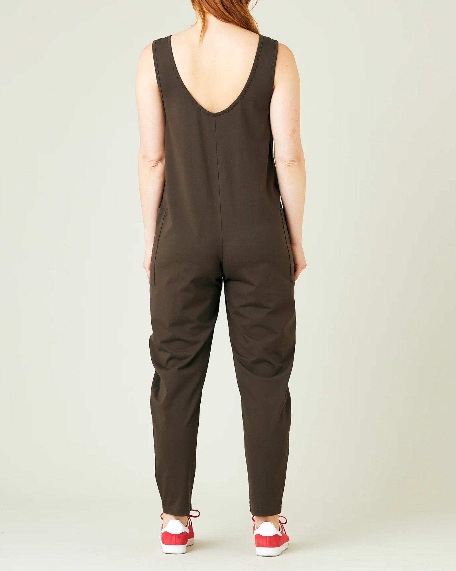 COCOA COTTON JERSEY JUMPSUIT