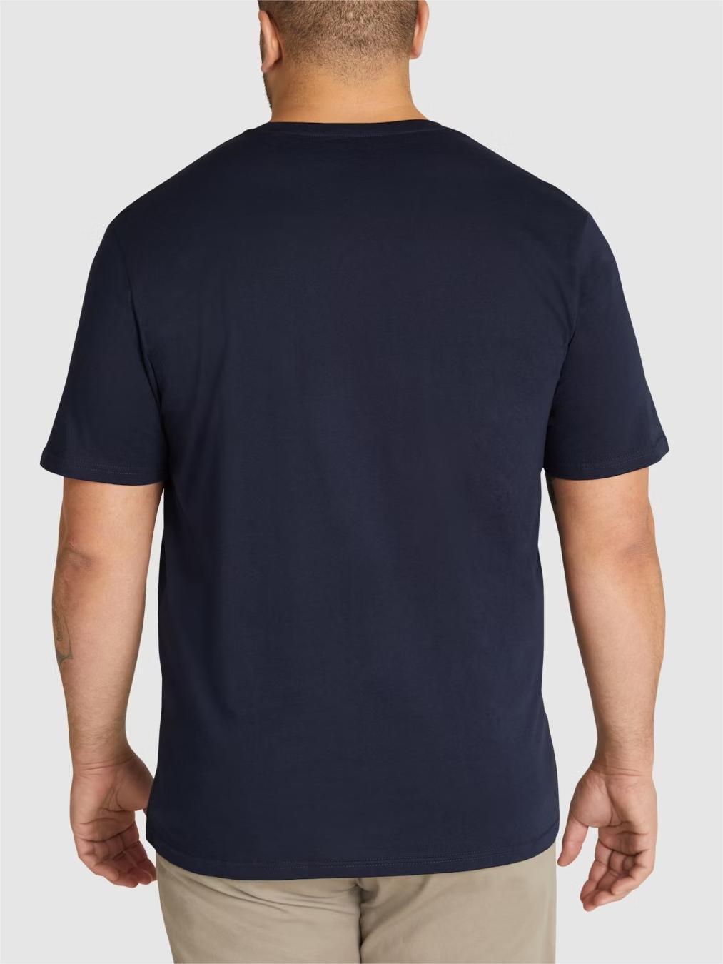 NAVY ESSENTIAL CREW NECK TEE