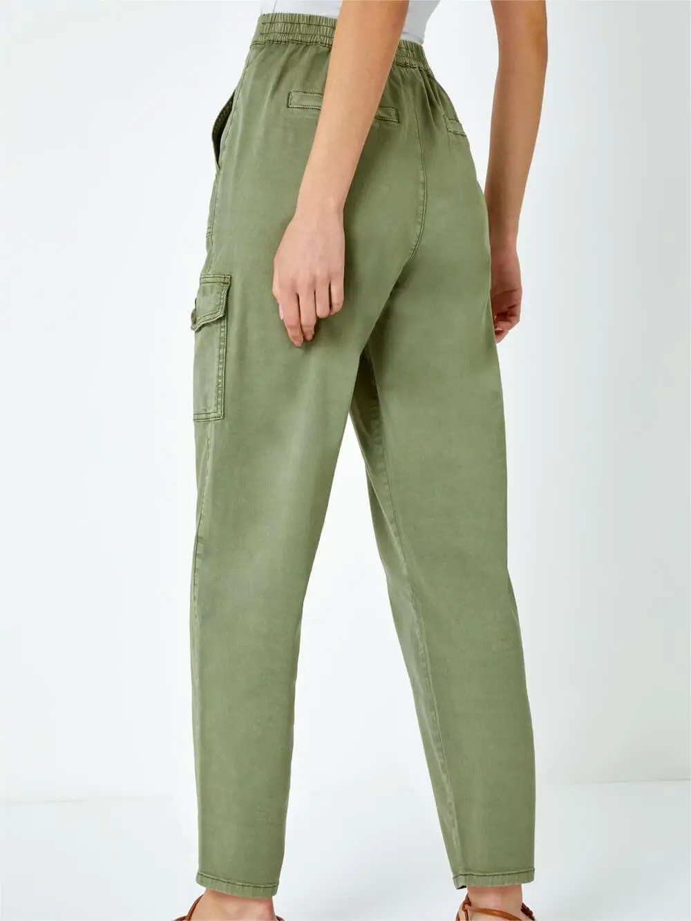 Army Green Cargo Trousers