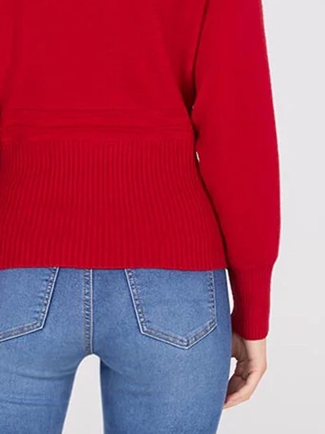 Cable Knit Mock Neck Dolman Sleeve Sweater