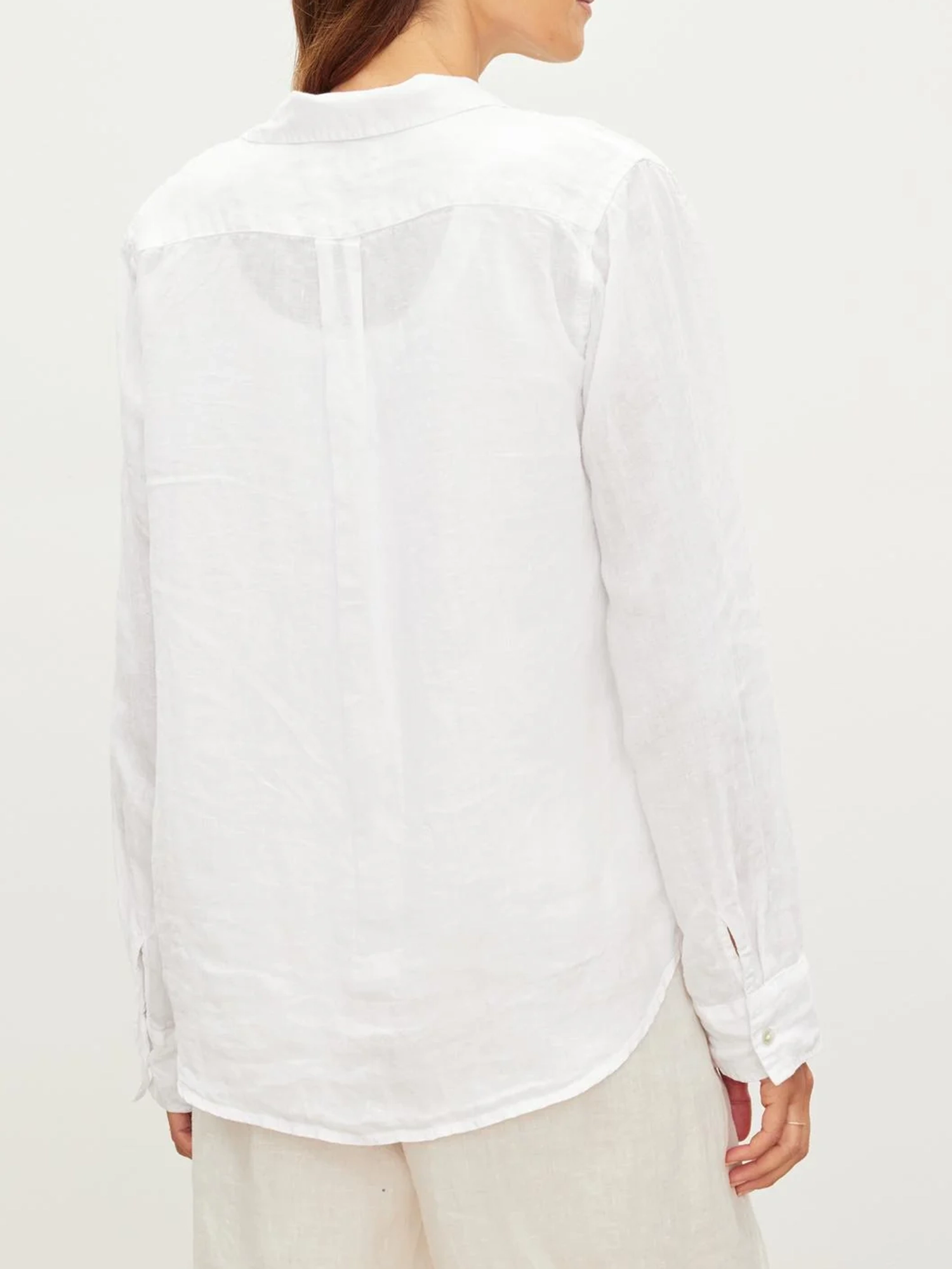 Natalia Linen Button-Up Shirt