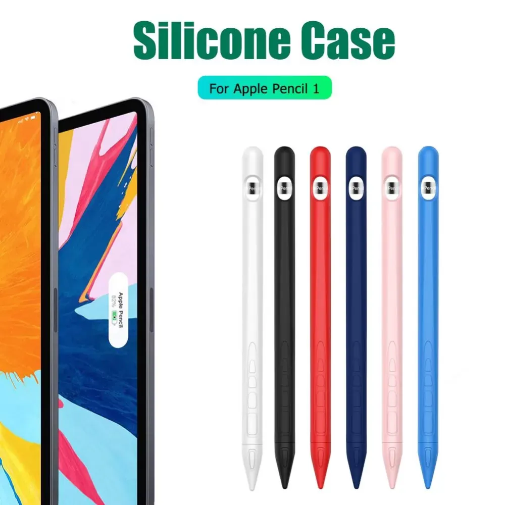 Silicone Tablet Touch Pen Stylus Cover Protective SleeveTablet iPad Pro Touch Pen Silicone Cover for Apple Pencil 1 Pencil 2