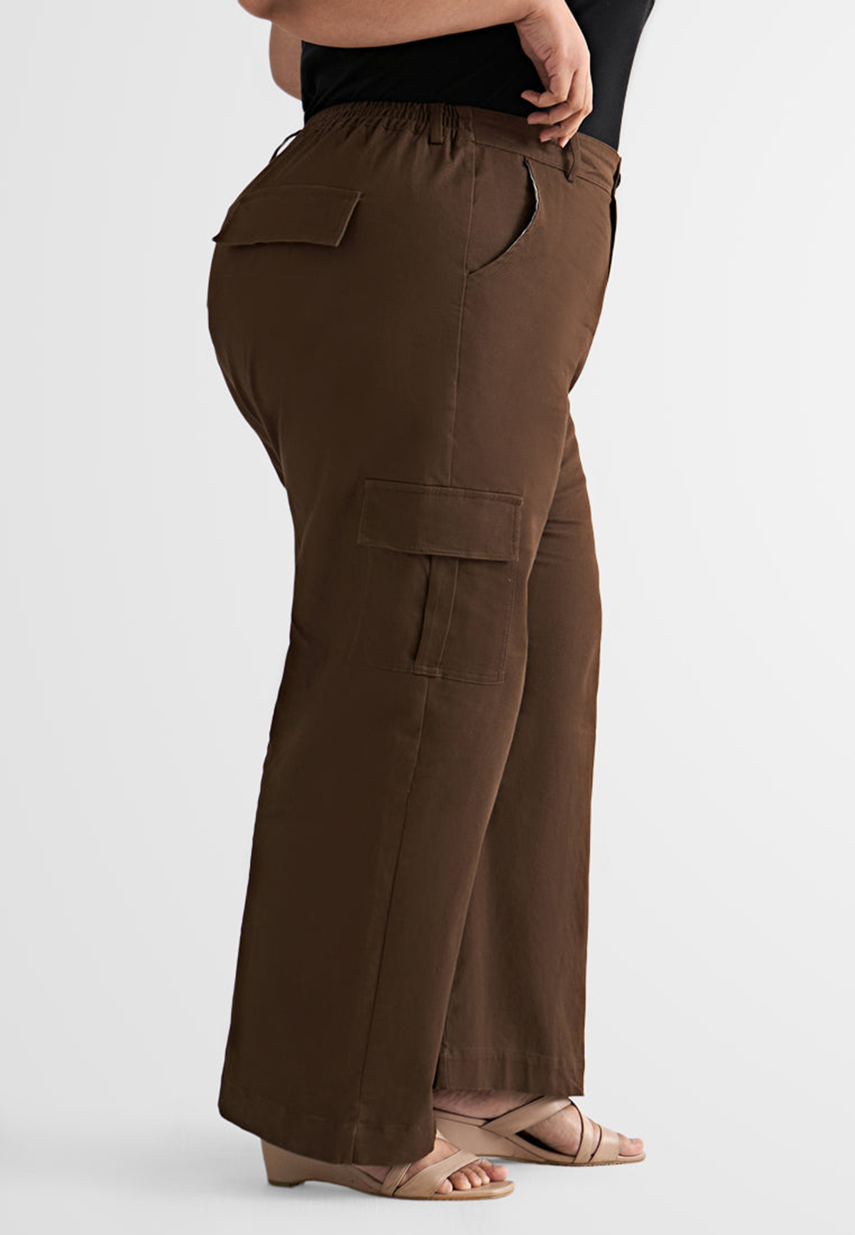 Wide Leg Pocket Cargo Pants