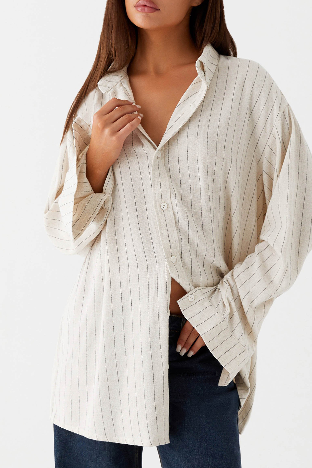 Extra large linen shirt