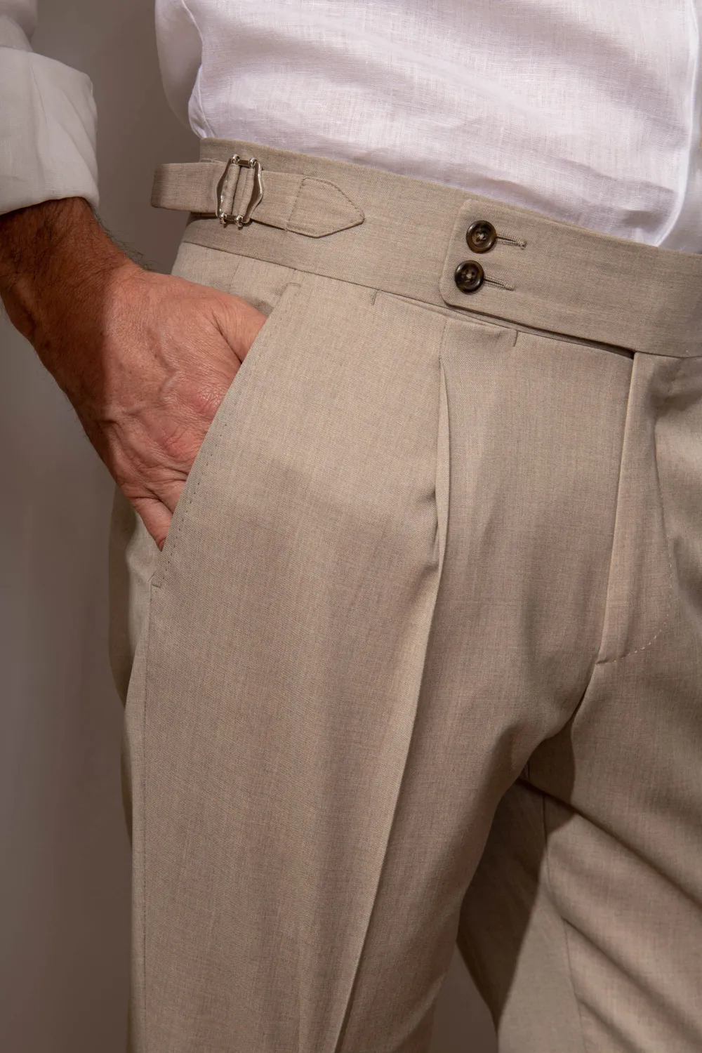 Beige Trousers 