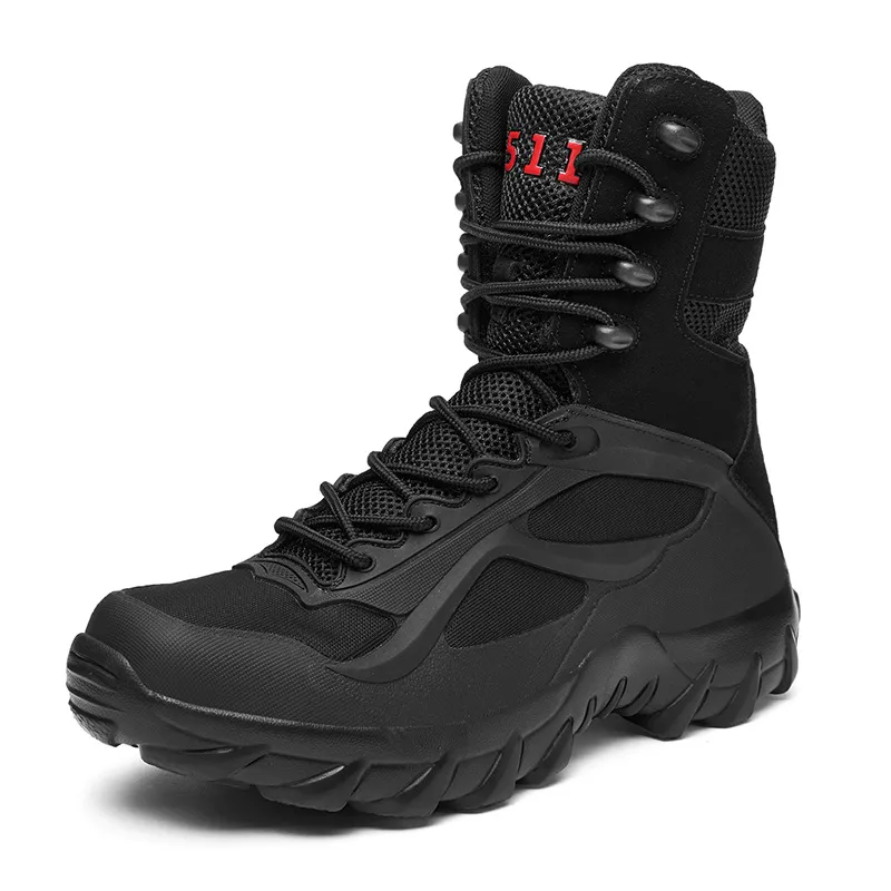 Men's Military Desert Combat Boots Waterproof Non-Slip Hiking Boots Work Boots