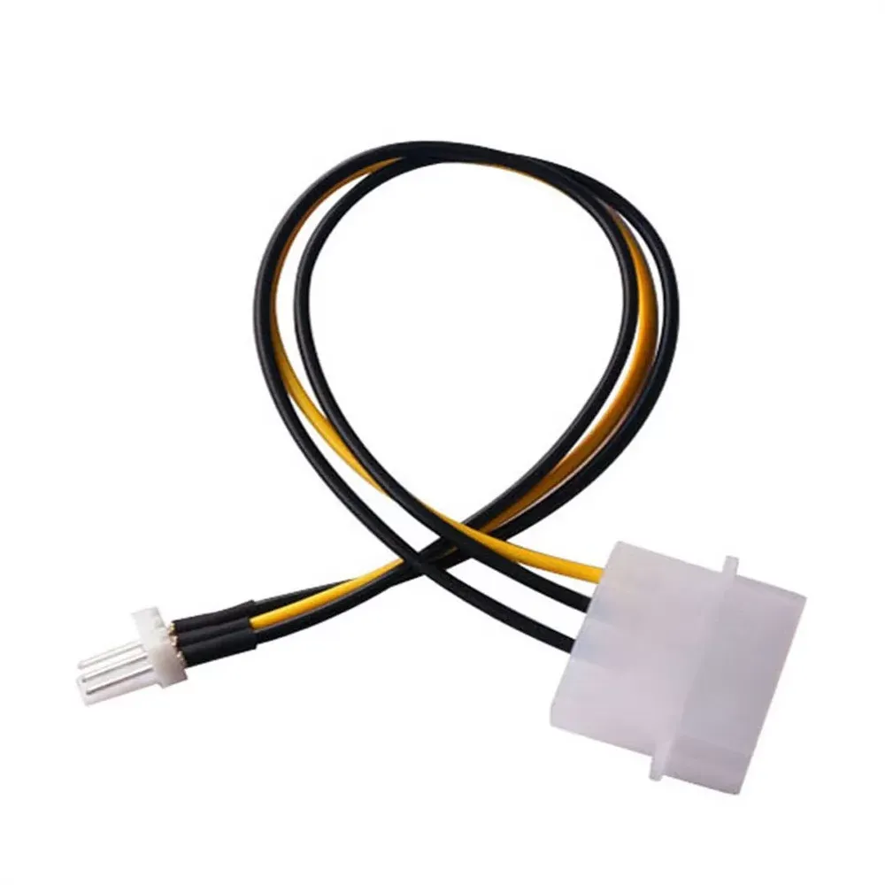 CPU Fan Case Fan Power Connector Cable Adapter for 4-Pin Molex IDE to 3-Pin 4P to 3P