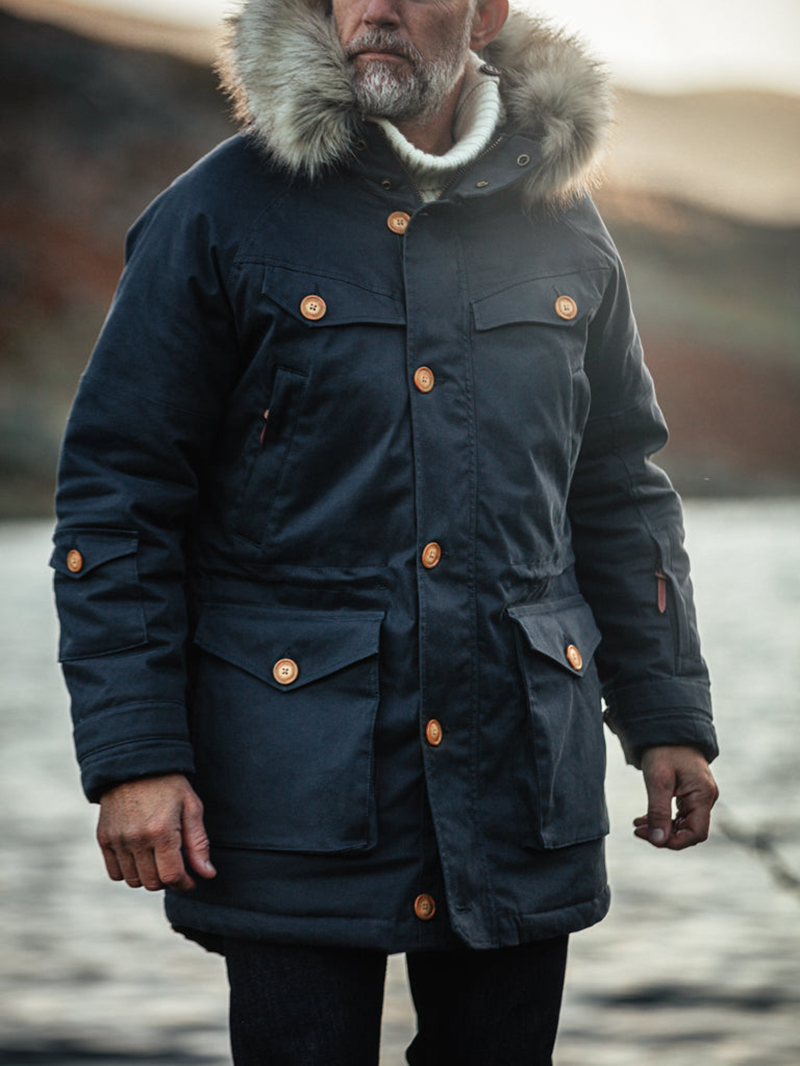 Men's Navy Parka