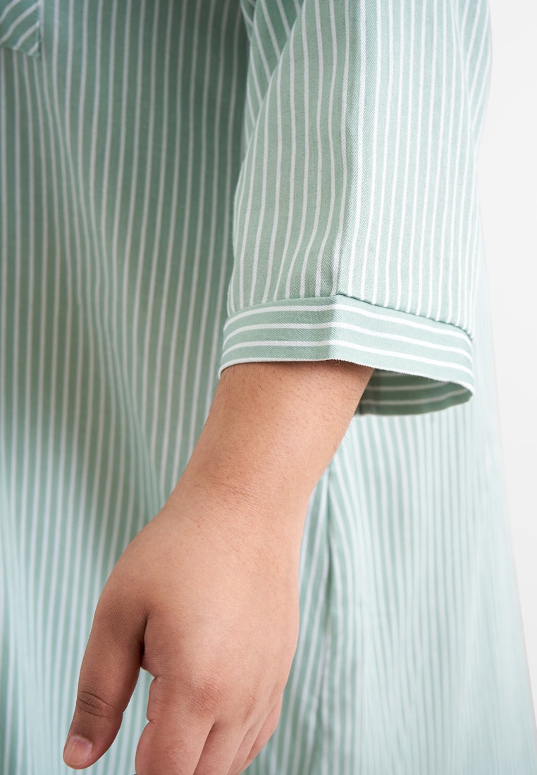 Stripes Long Shirt Dress