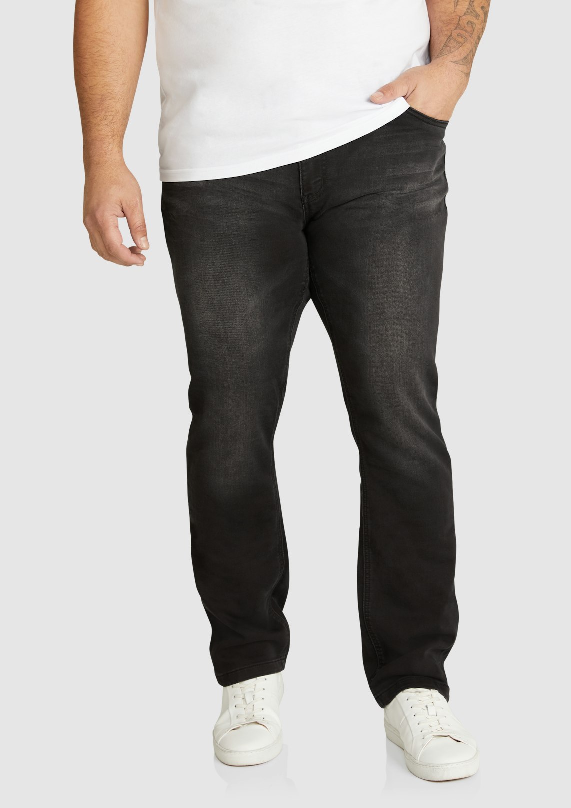 BLACK LIVINGSTONE REGULAR STRETCH JEAN