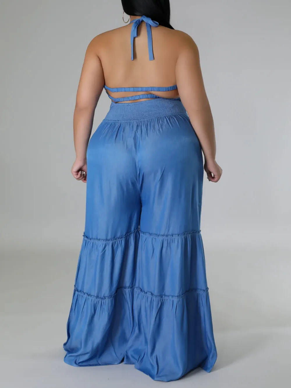 Plus-Size Stylish Denim Jumpsuit For Women