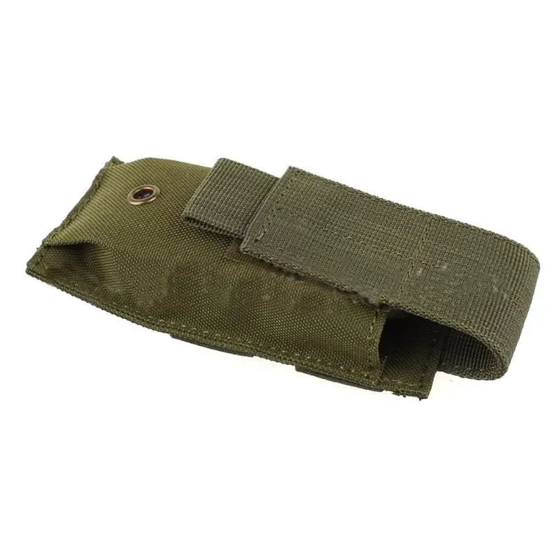 Tactical Single Pistol Magazine Pouch Military Molle System Pouch Knife Flashlight Sheath Pouch Hunting Camo Bags