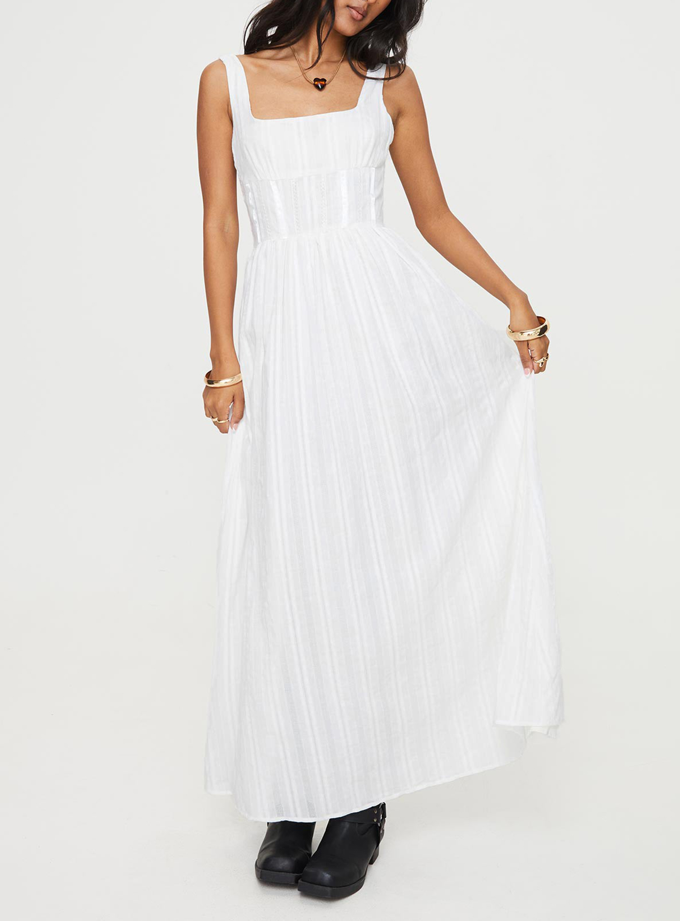 Lorinda Maxi Dress White