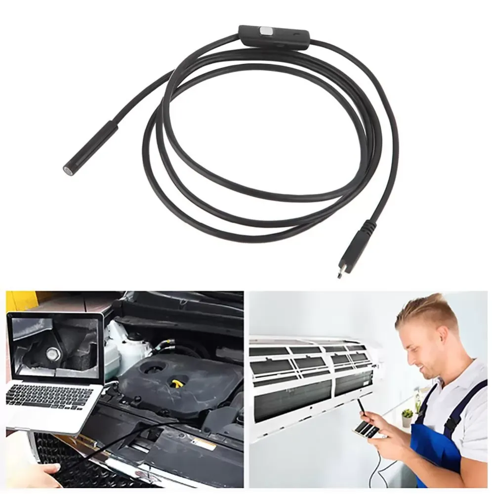 Endoscope Camera Soft Wire Micro USB Snake Inspection Borescope LED Digital Microscope Electronic Stereo Endoscope