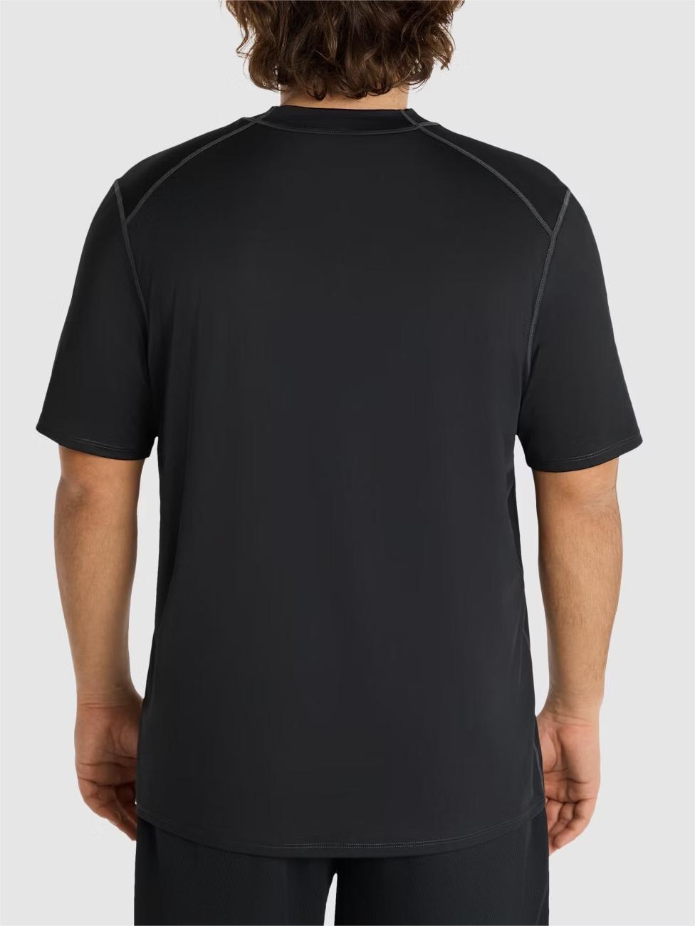 BLACK ACTIVE SWIM SHIRT